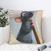 Süßer Ratatouille Kissenbezug Modischer Kissenbezug für Couch Sofa Schlafzimmer Bequemer Kissenbezug Geburtstagsgeschenk