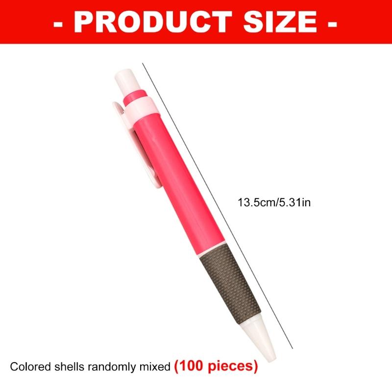 100Pcs Smooth Writing Oil Pen for Office School Students Writing Gift 0.7mm Medium Point Plastic Ball Pen Ballpoint Pen