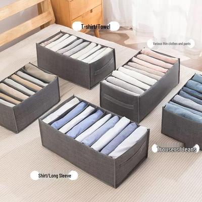 Wardrobe Drawer-Style Compartmentalized Storage Box for Clothes, Pants, and Socks