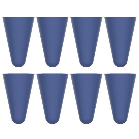 

8Pcs/Set Nib Protective Cover Non-slip Low Noise Universal Silicone Pencil Tip Protective Cap for iPad Pencil 1st/2nd Generation темно-синий