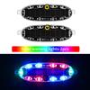 2 Pcs Solar Car Warning Light Waterproof Adhesive Car Warning Light Led Car Flash Light Solar Car Night Light Auto Accessories