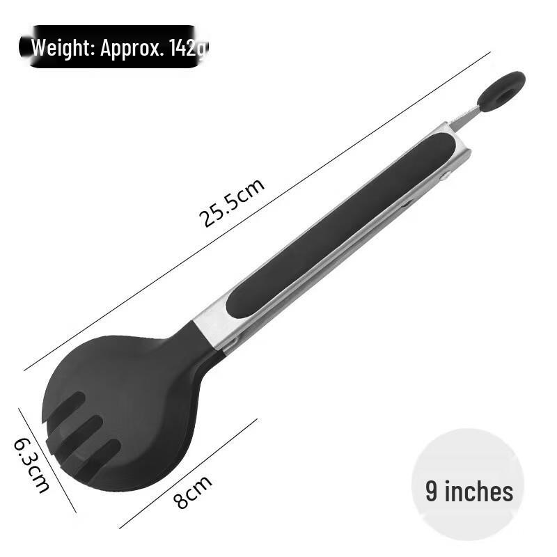 abdo Silicone & Stainless Steel Food Tongs