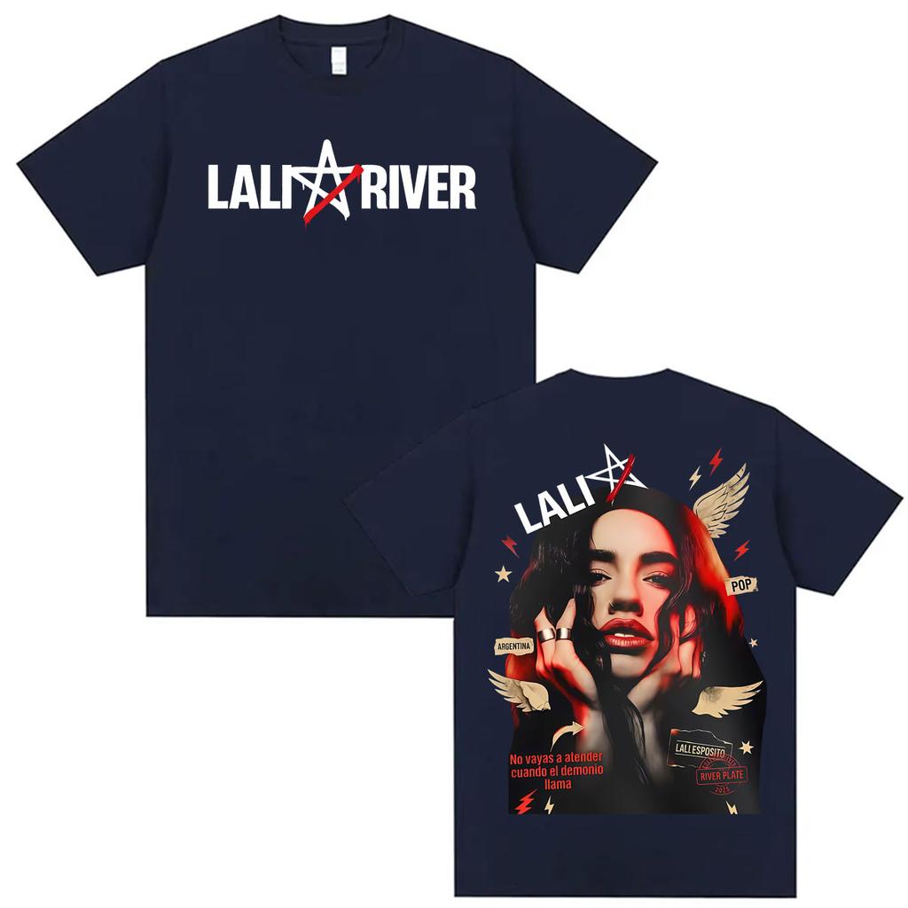 Singer Lali Esposito LA QUE LE GANA AL TIEMPO 2026 Tour T Shirts Unisex Women Harajuku Hip Hop Retro T Shirt Summer Casual Tshirt