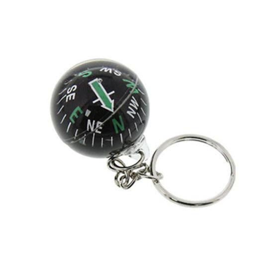 

Creative Ball Compass Pendant Unisex Keychain Car Key Ring Hanging Decor Gift