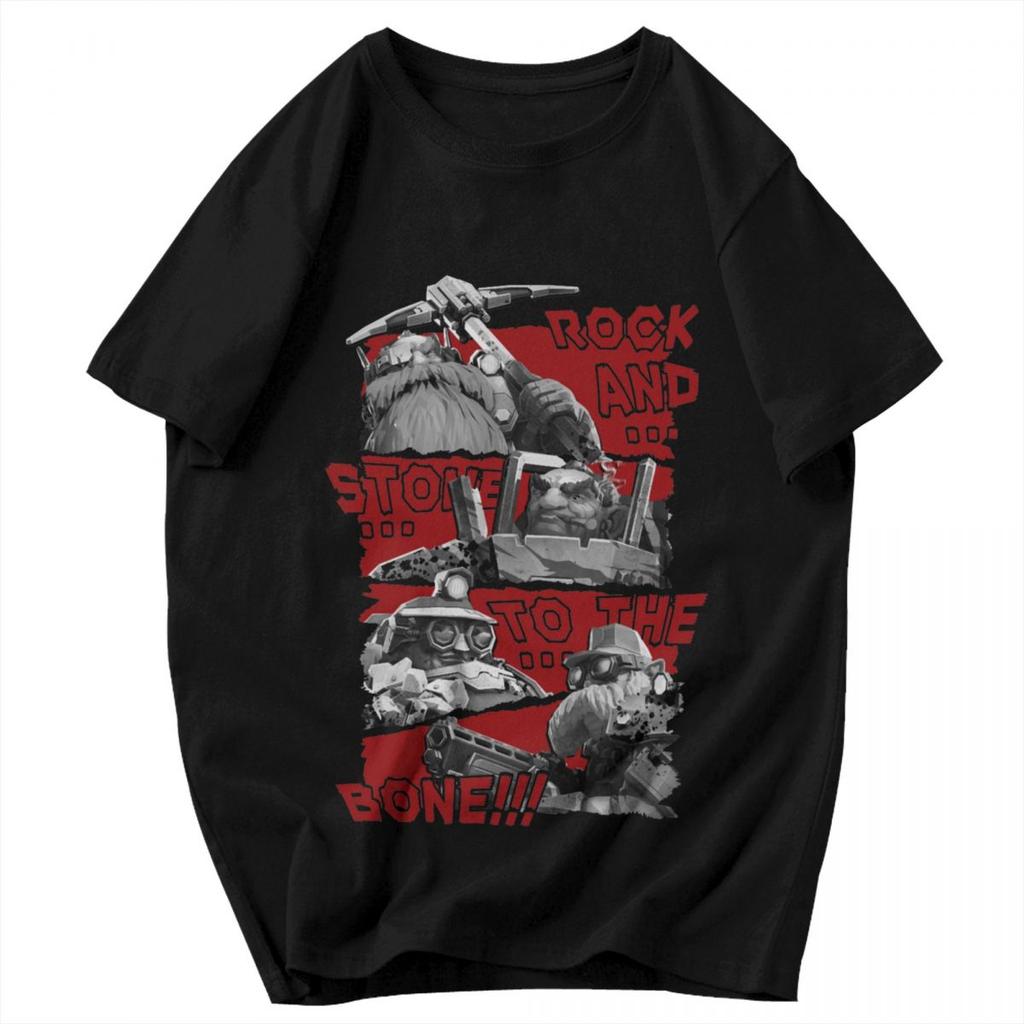 Men T Shirt Deep Rock Galactic Rock And Stone Gifts Idea Y2K Graphic Tees Unisex Clothing T Shirts