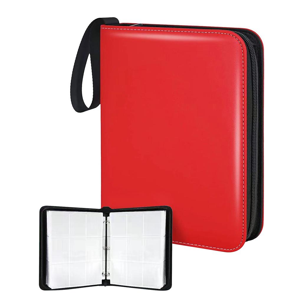 Leather Anime Trading Card Holder 4/6-Grid Game Card Collections Pack Baseball Card Storge Bag For Storage 400/900 Cards Holded