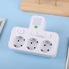 Independent Switch EU Plug Outlet Wall Mounted Power Strip Portable Wall Power Socket  Office Use