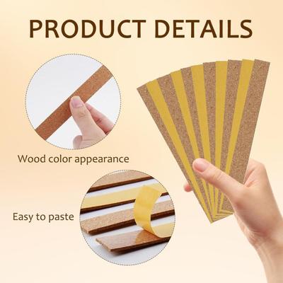 Yousheng 24Pcs Hat Size Reducer Cork Tape Self-Adhesive Hat Insert Liner Shock-absorbing Sticker Universal Baseball Cap Reducing Sizing Tape