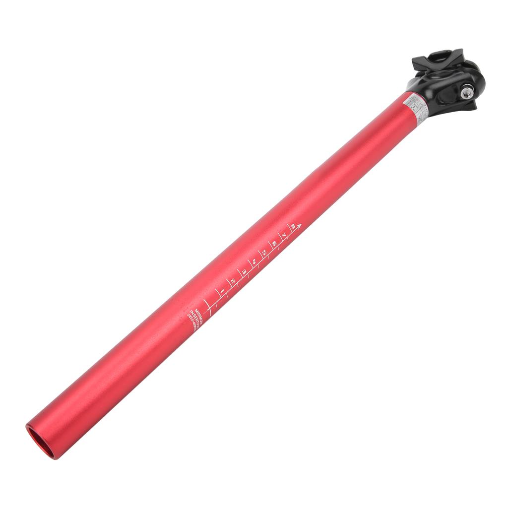 LUNJE Mountain Bike Seatpost Adjustable Aluminum Alloy Saddle Post Tube 27.2x400mmRed