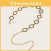 Vintage Metal Waist Chain With Hook Closure For Womens Fashion Accessories Spring
