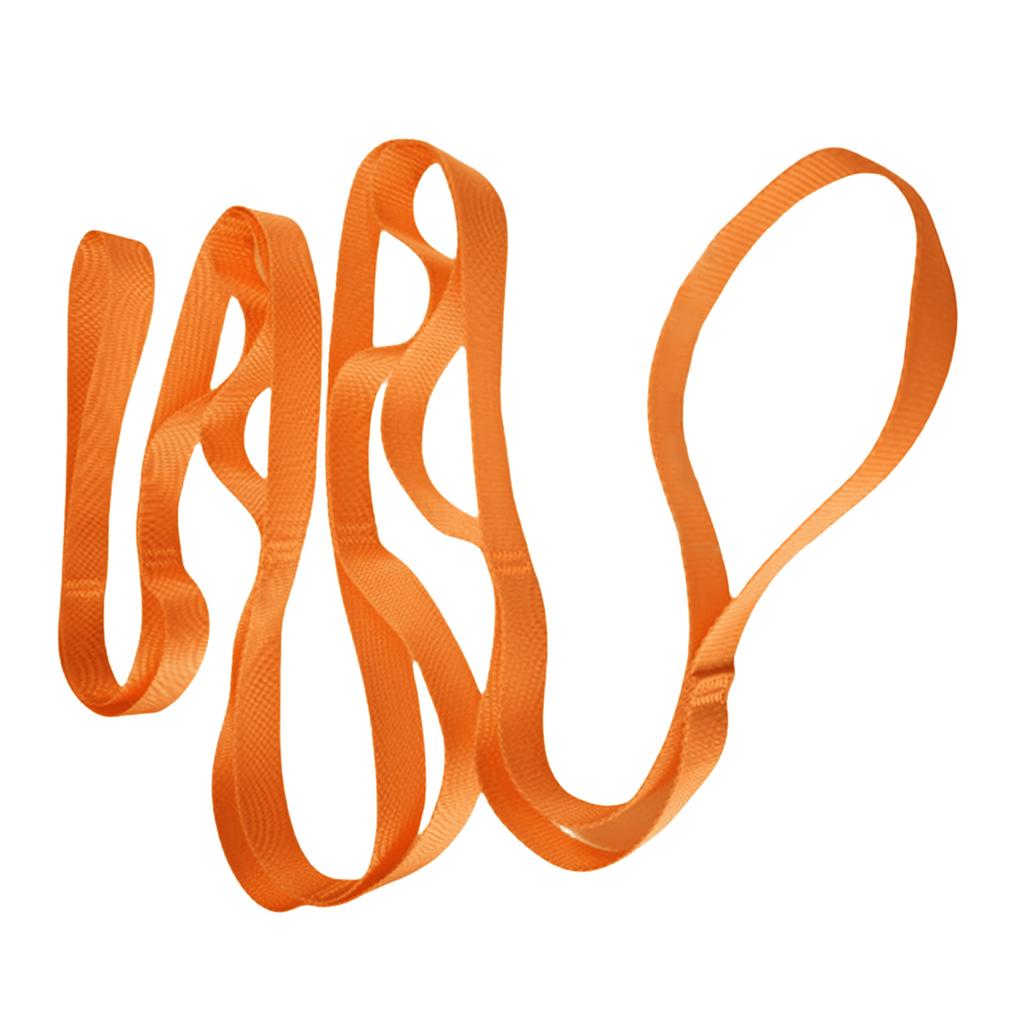 Stretching Strap Yoga Strap for Physical Therapy, 10 Loop Yoga Strap for Stretching Not-Elastic Exercise Stretch Strap