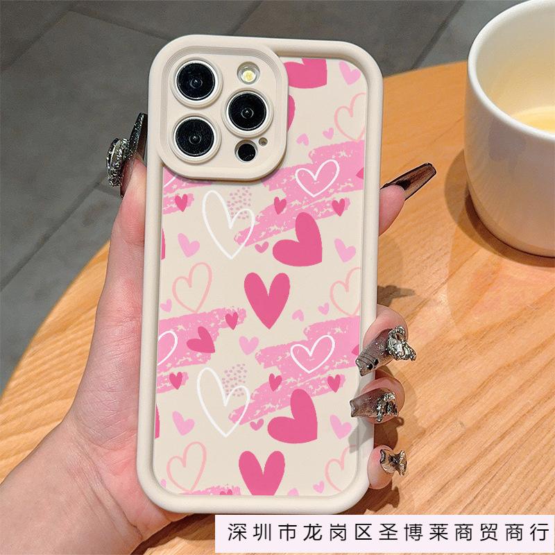 Colorful Heart Supports iPhone 16, iPhone 16, 12/13/14/15 Pro Max Full-coverage XS Phone Protective Cases