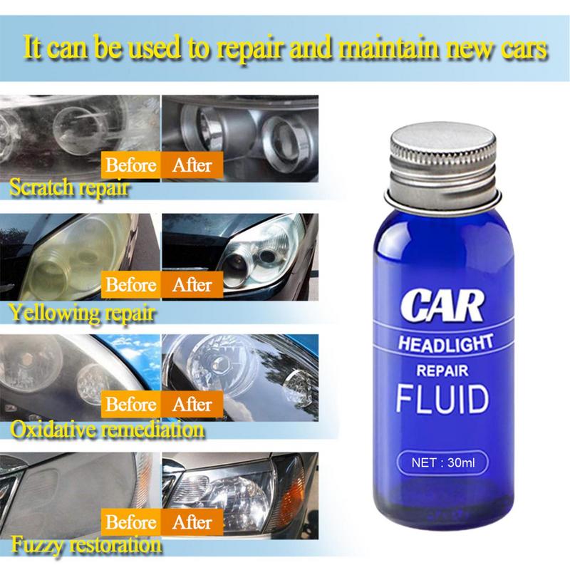 Car Headlight Restoration Kit Headlight Cleaner Restorer Ceramic Coating UV Protection Head Light Lens Restore Headlamp