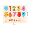 Children's Wooden Number & Letter Jigsaw Puzzle: Colorful Educational Pegboard Toy for Cognitive Learning and Shape Matching