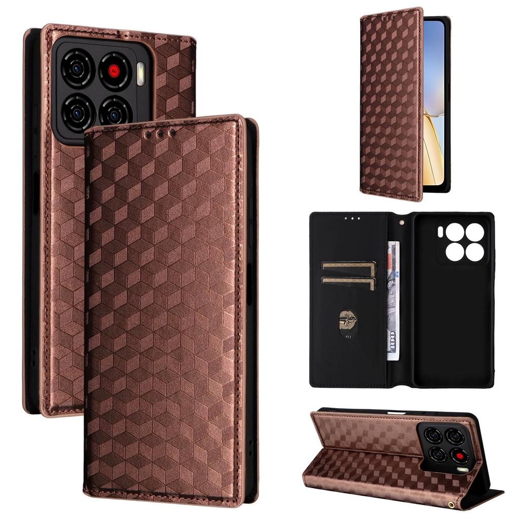 Flip Cover für ZTE Blade A56 PU-Leder Ganzkörperschutz [RFID-Blockierung] Handyhüllen Brieftaschenkoffer