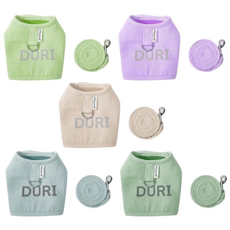 Chest and Back Harness Leash, Adjustable Length, Pet Traction Rope, Collar, Cat Supplies, Dog, D0AD