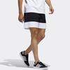 Adidas Originals Trefoil Logo Letter Print Patchwork Shorts Men Bottoms Black White FM1547