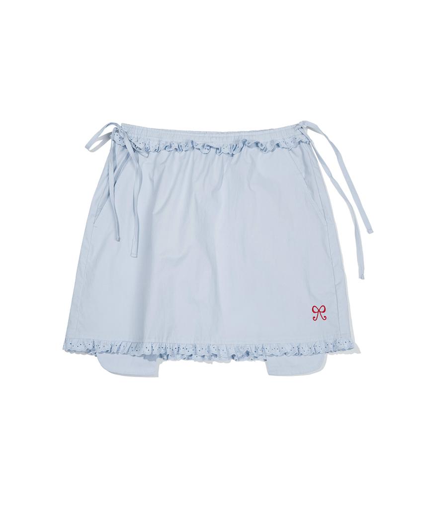 Pip Pet Lace Trimming Mini Skirt (Sky Blue)