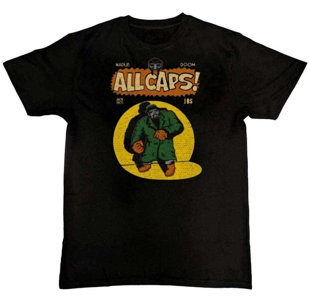 Madlib Doom All Caps MF Doom Graphic Print Mens T-Shirt XXL