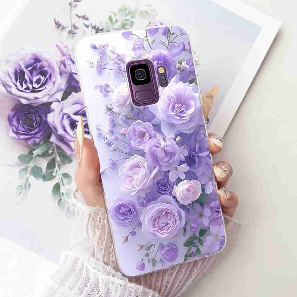 Protective Cases For Samsung Galaxy S9 Plus Soft Silicone Back Cover For Samsung S9Plus S9+ Summer Fresh Butterfly Shell Capa