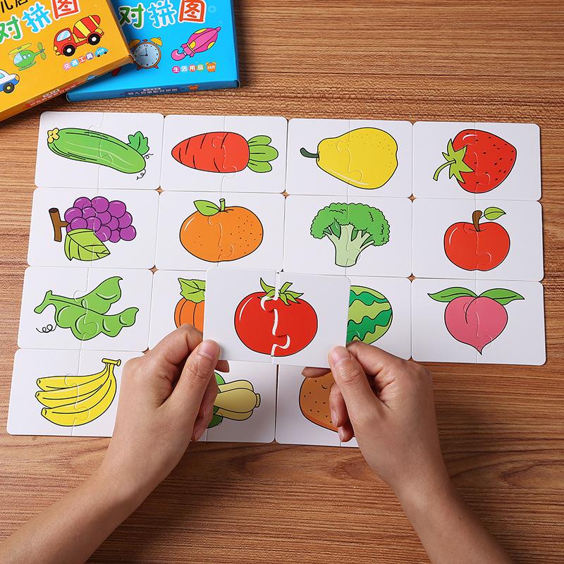 Montessori Style Cards Learning Playthings ideal for Kids Educational Learning Puzzles Develop Cognitive Games ideal for Babies Children Infant Novel