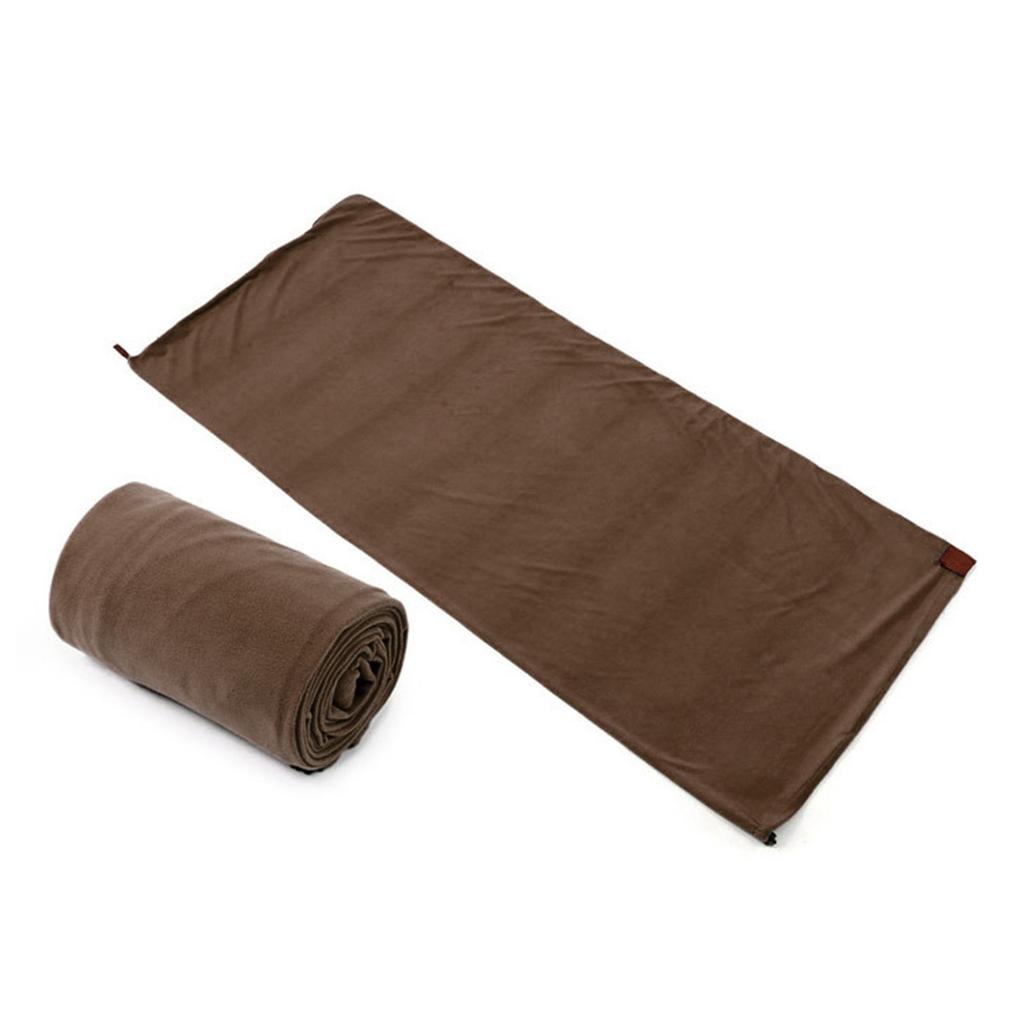Portable Ultra-light Grab Fleece Sleeping Bag Outdoor Camping Travel Personal Warm Sleeping Bag Liner Camping Sport Accessories