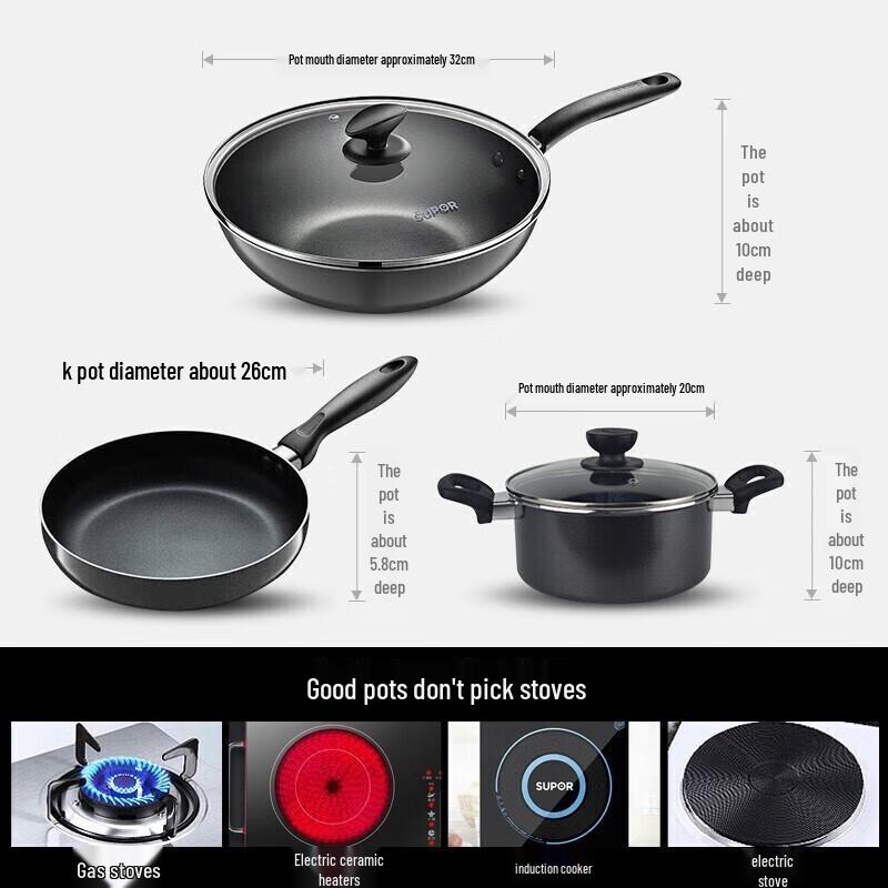 Supor Stainless Steel Cookware Set