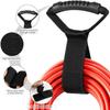Storage Strap Heavy-Duty Hook And Loop Cord Carrying Strap, Hanger, And Organizer With Handle For Pool Hoses Garden Hoses Cables
