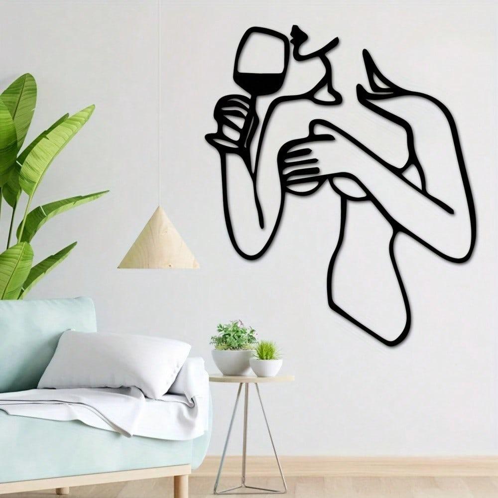 Metal Wall Art Holiday Gift Wrought Iron Home Decoration for Garden