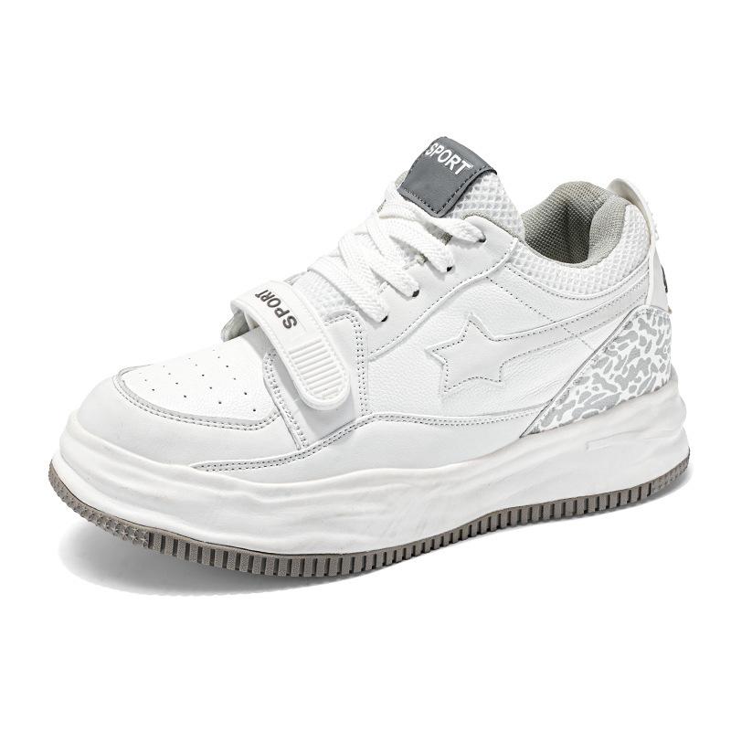 

New invisible heightening star dissolving shoes niche casual retro bread shoes men s and women s fashion board shoes 36