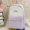 Simple Star Shaped Nylon Backpack with Cute Style Casual Student Backpack with Large Capacity and Multiple Pockets Suitable for Daily and Student Use