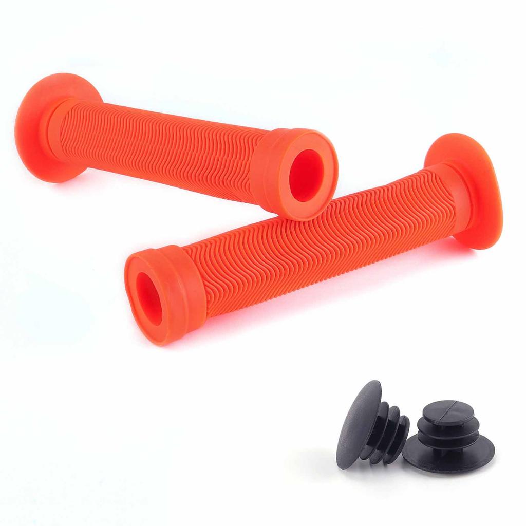 Mountain Bike Handlebar Covers – Extended Rubber - -Absorbing Soft Grips for Handlebars