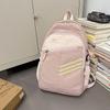 Color Block Women's Backpack Student's Large Capacity Schoolbag Travel Backpack