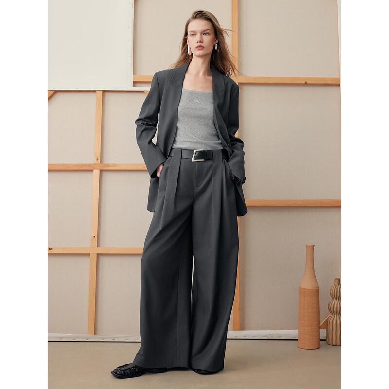 ELLE French Style Straight Shoulder Blazer for Women