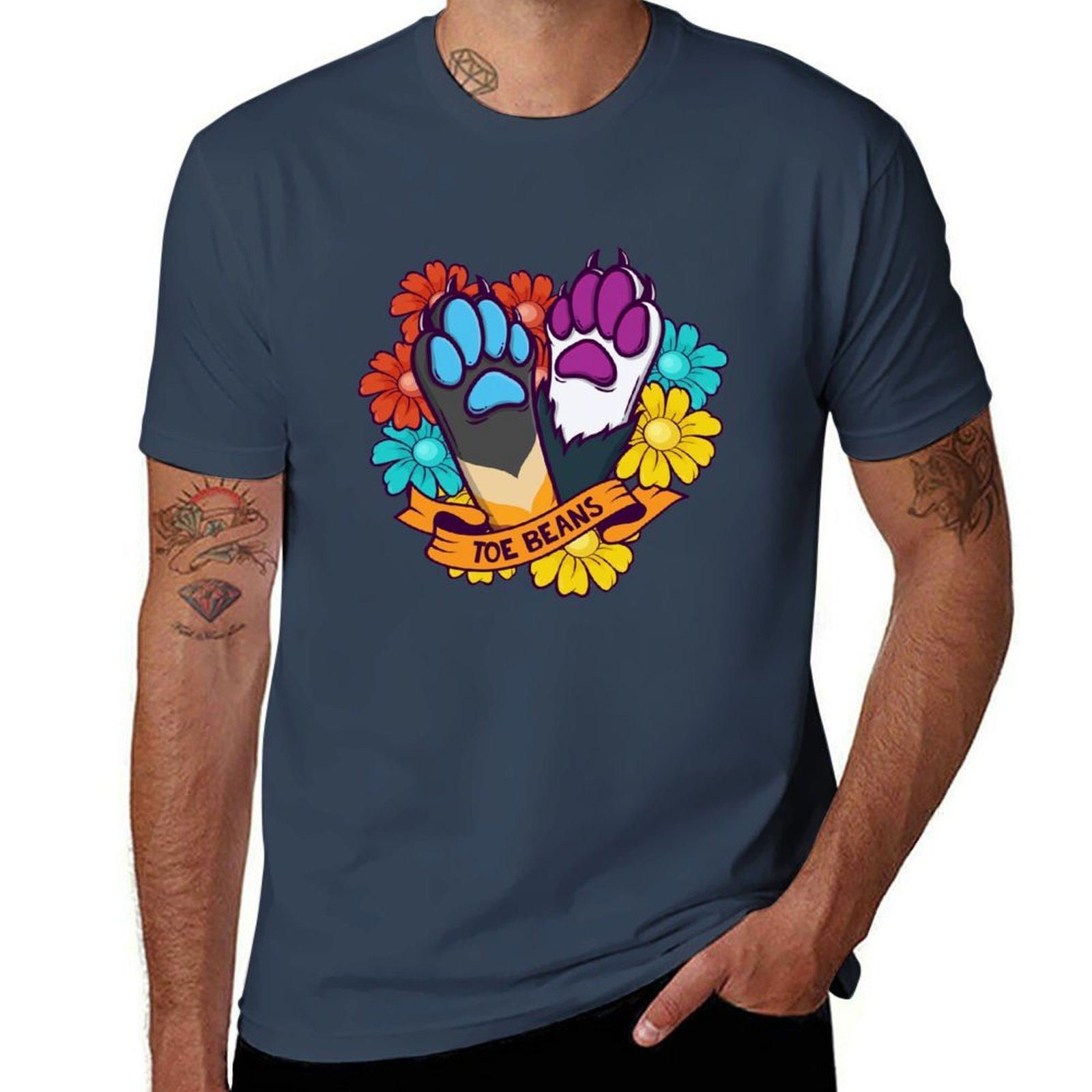 Furry Fursona Fandom Toe Beans Sunflowers Tshirt Holiday Party Tshirt For Unisex S