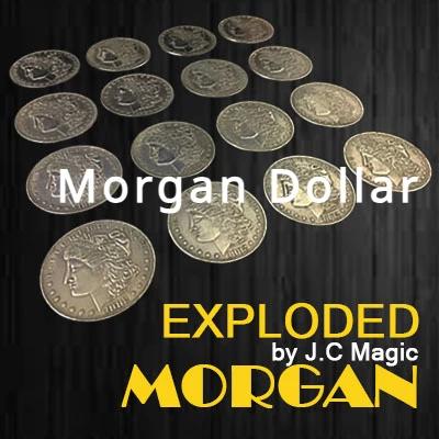 

Exploded Walking Liberty Half Dollar Coin Magic Trick by J.C – Coin Appearing Close-Up Stage Magic Illusion Gimmick Props
