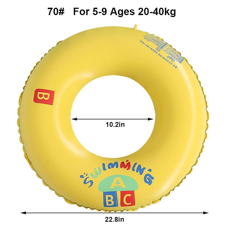 Thicken Inflatable Pool Float ABC Swim Tube Adults Swimming Ring Summer Beach Water Swim Pool Floating Toys
