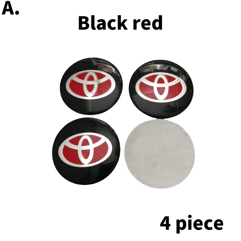 56mm Hliníková slitina logo Krytka středu kola Odznak nálepka Pro Toyota Prado Rav4 Yaris Hilux Prius Corolla Camry Příslušenství