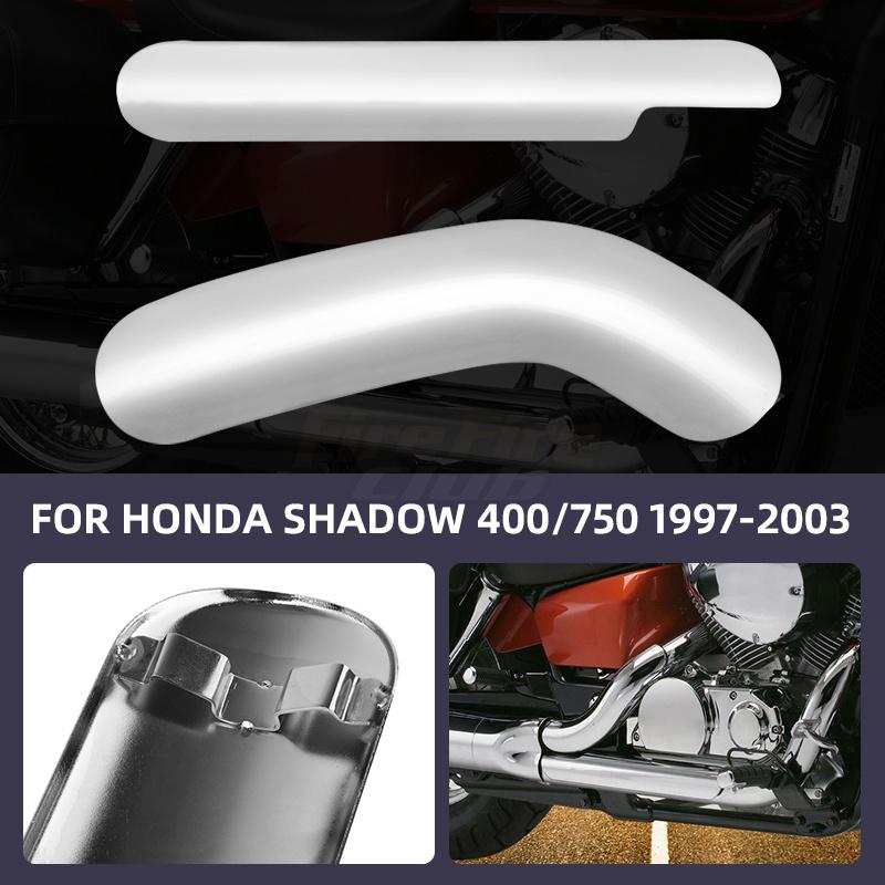 Motorrad Auspuffrohr Änderung Hitzeschild Anti-verbrühen Abdeckung Für Honda Shadow VT750 VT400 1997-2003
