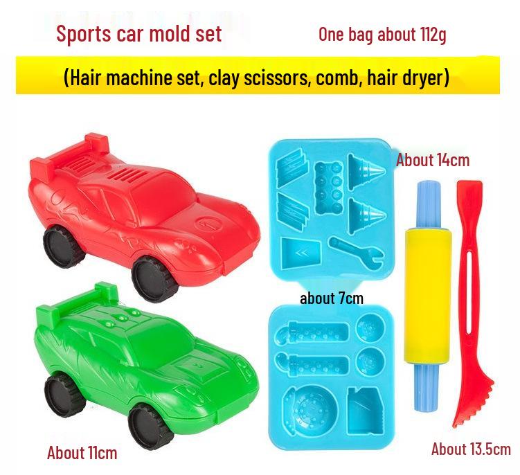 Children's DIY Color Clay Craft Kit: Includes Leather Clay, Glue Machine, Needle Cylinder, Noodle Maker, Dessert, Cake, and Bread Making Tools.