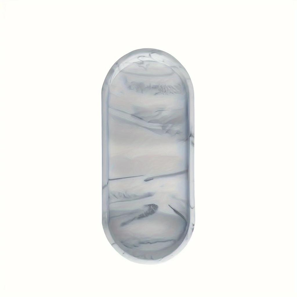 1PC Silicone Bathroom Counter Tray 9.84 Inch (Approx. 25cm) Flexible Kitchen Soap Tray