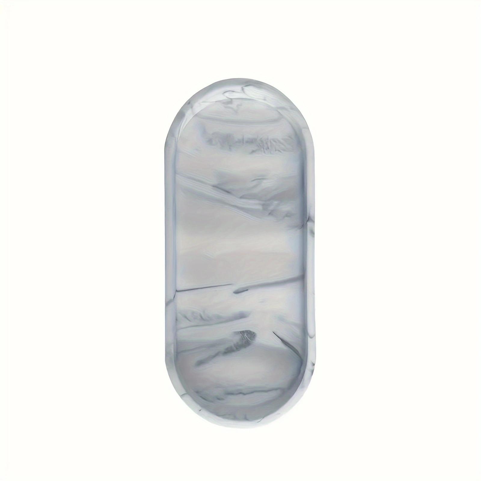 

1 шт. Овальный силиконовый поднос для ванной комнаты 9,84 дюйма (приблизительно. 25см) Гибкая кухонная мыльница