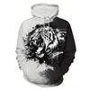 Animal Wolf Graphic Men's Fashion 3D Print Outdoor Hoodie Streetwear Hoodies Hooded Front Pocket Designer Hoodie Sweatshirt