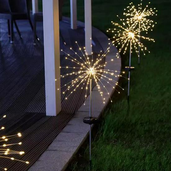 Waterproof Solar Dandelion Garden Lamp – Outdoor Lawn, Courtyard & Festival Decoration Firework Light