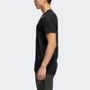 Adidas Solid Color Training Sports Short Sleeve T-Shirt Men Tops Black GL7305
