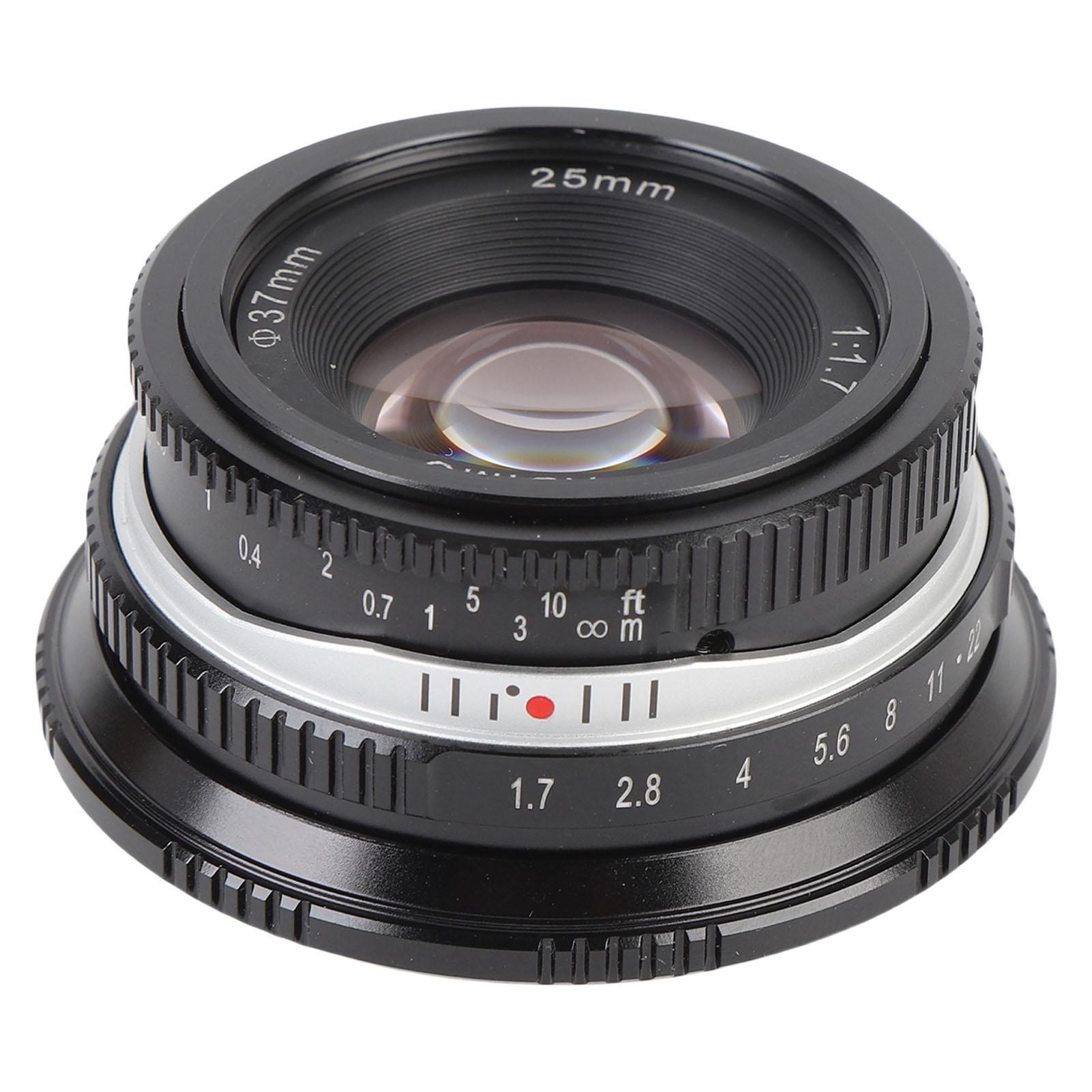 

25mm F1.7 Ручний об єктив для камери з передньою великою діафрагмою Ручний об єктив для бездзеркальної камери з кріпленням G1 G3 G6 G7 M4Celsius3
