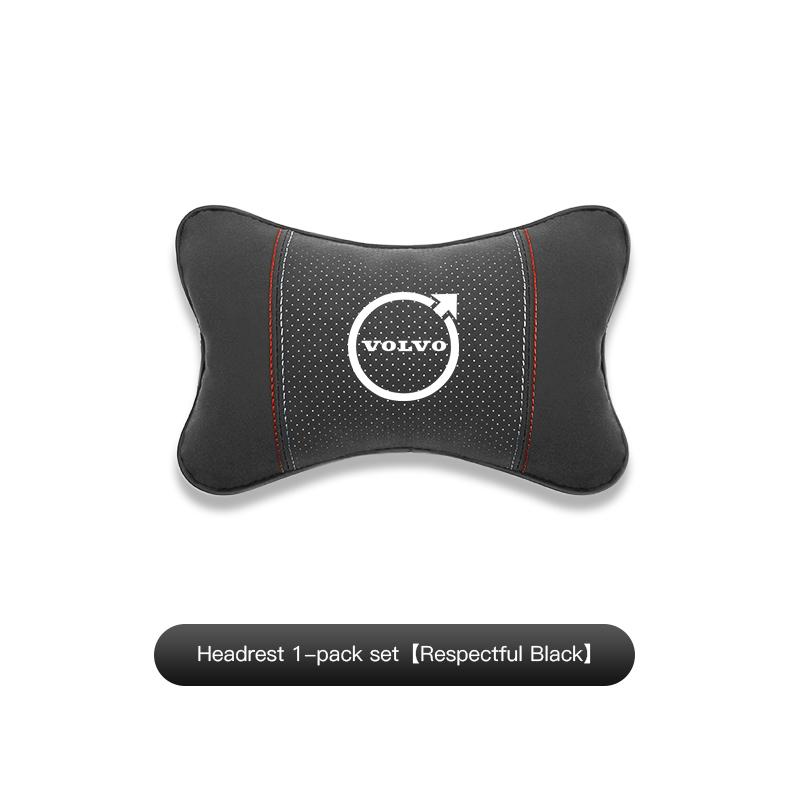 

Car Headrest Neck Pillow Waist Pillow For Volvo V60 V40 XC90 S60 C30 XC60 V50 V70 S90 Olestar AWD XC40 Car Interior Accessories чёрный