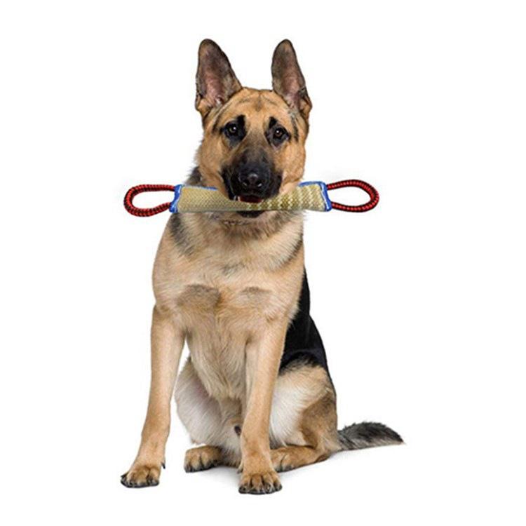 Jute Dog Bite & Chew Stick for Training German Shepherd & Malinois