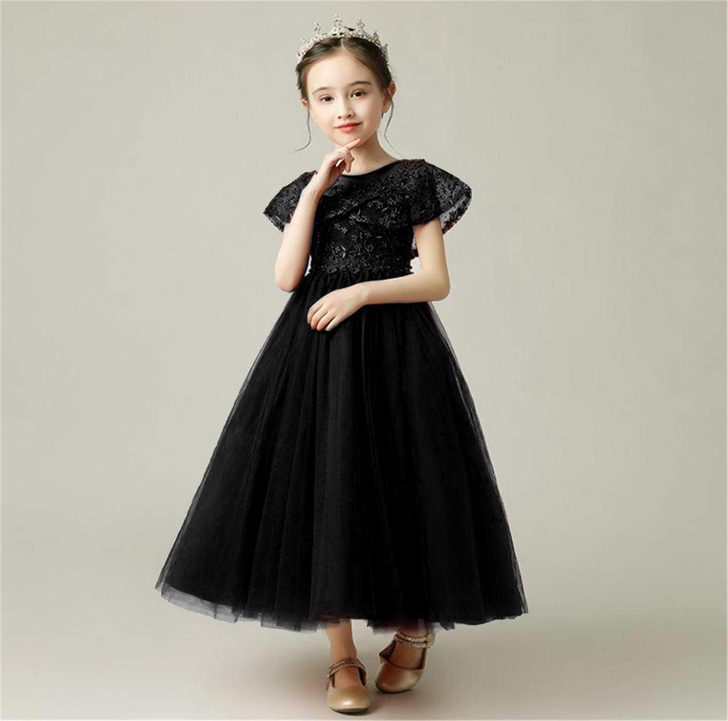 Dzieci Dzieci Recital Pianistyczny Koncert Dziewczęcy Młody [VIISEN] Sukienka, Sukienka, Sukienka, Sukienka, Formalna, Ślubna, Urodzinowa, Druhna, Imprezowa, Elegancka, Haftowana,