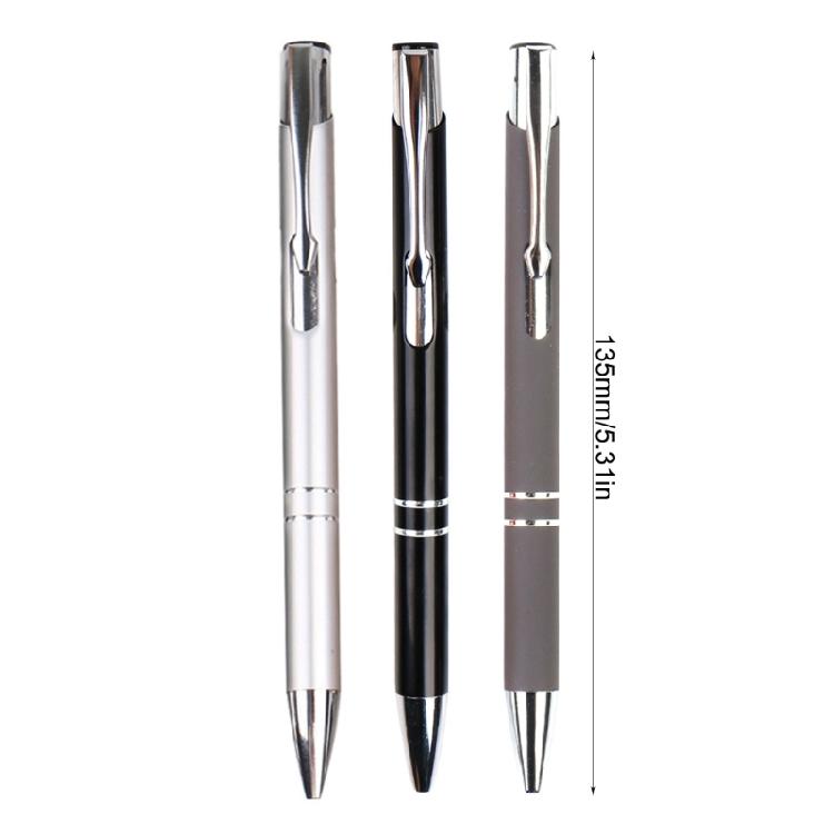 6Pcs Retractable Ballpoint Pen Business Metal Ballpoint Pen Business Signing Pen with Metal Pen Clip Smooth to Write
